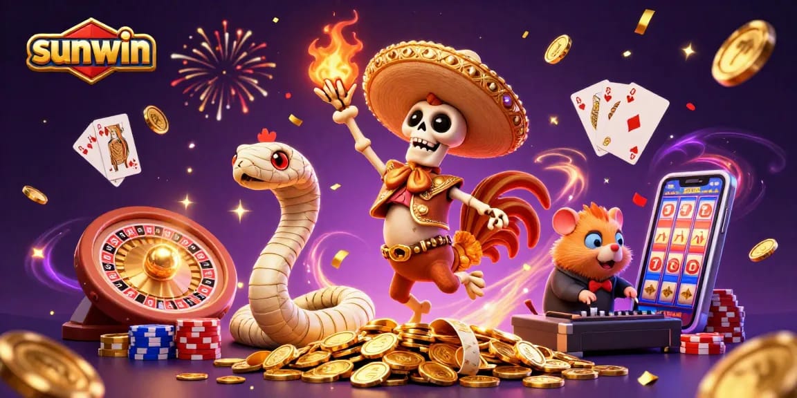 Experience exhilarating gameplay at sunwin with a vibrant animated fiesta of casino fun.
