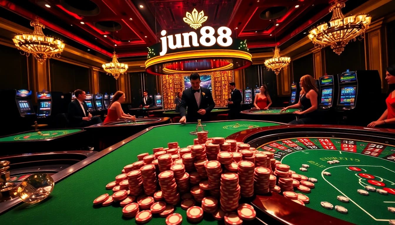 Experience the thrill of gambling at jun88 with vibrant casino games and luxury ambiance.