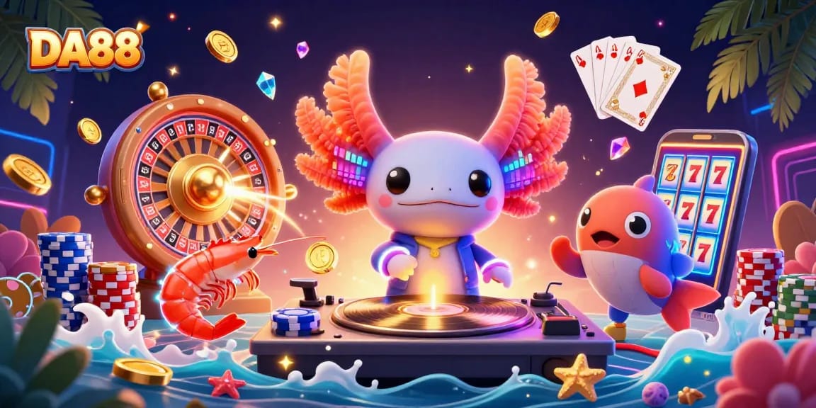 Experience high-energy gaming at DA88 with a vibrant scene of underwater casino fun.