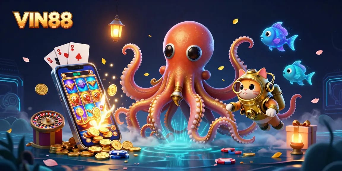 Engage in unforgettable gameplay at VIN88 with immersive casino elements and vibrant details.
