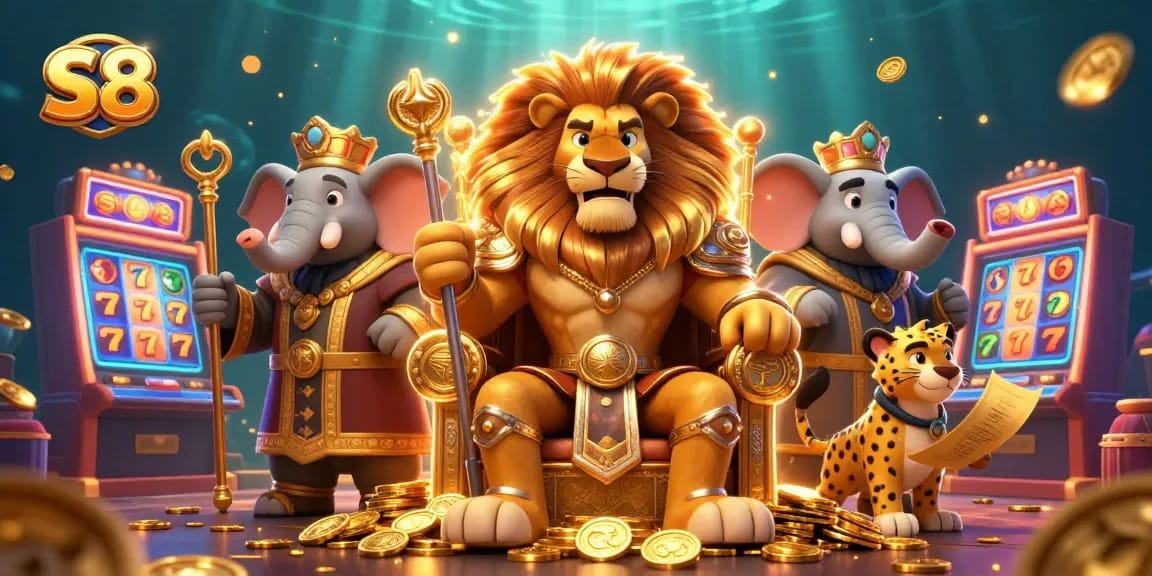 S8 offers thrilling slots and rich jackpots in an action-packed casino scene.