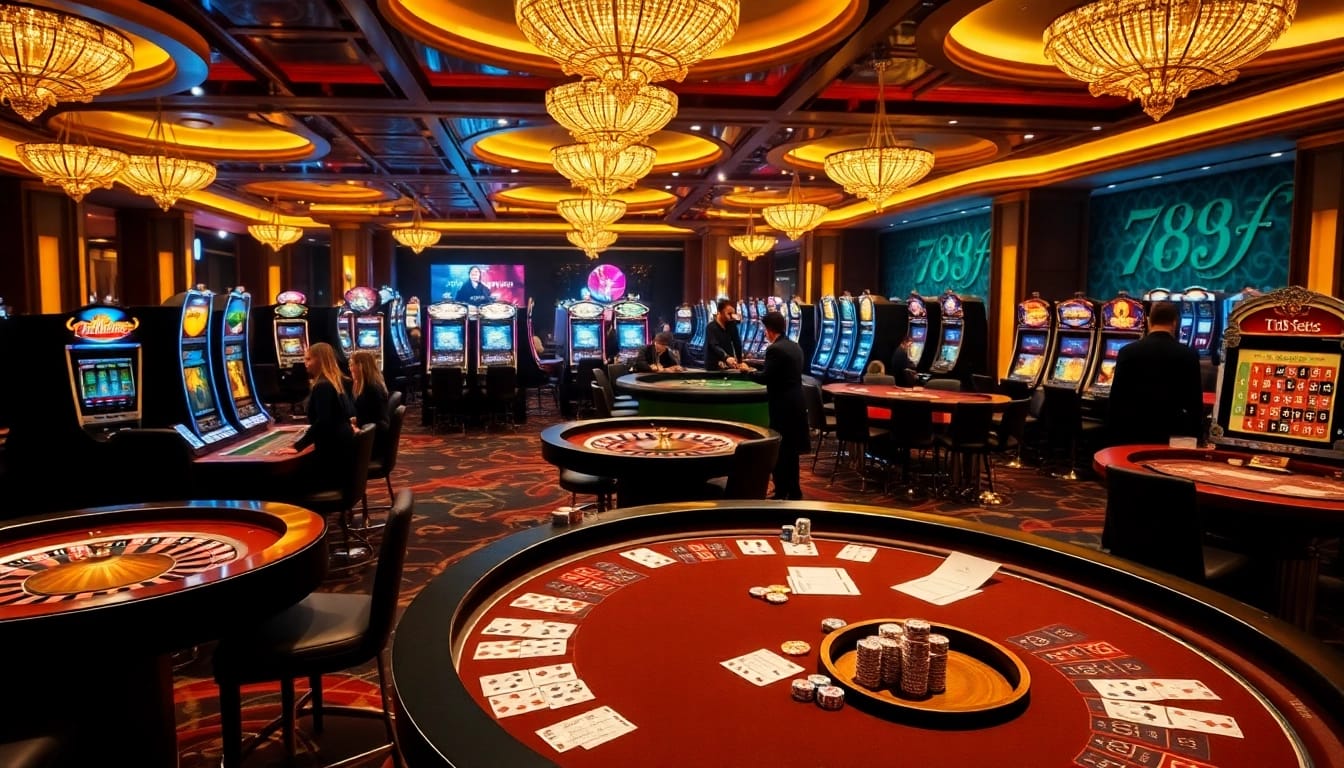 Experience the thrill of gaming at 789f, featuring high-stakes tables and vibrant slot machines.