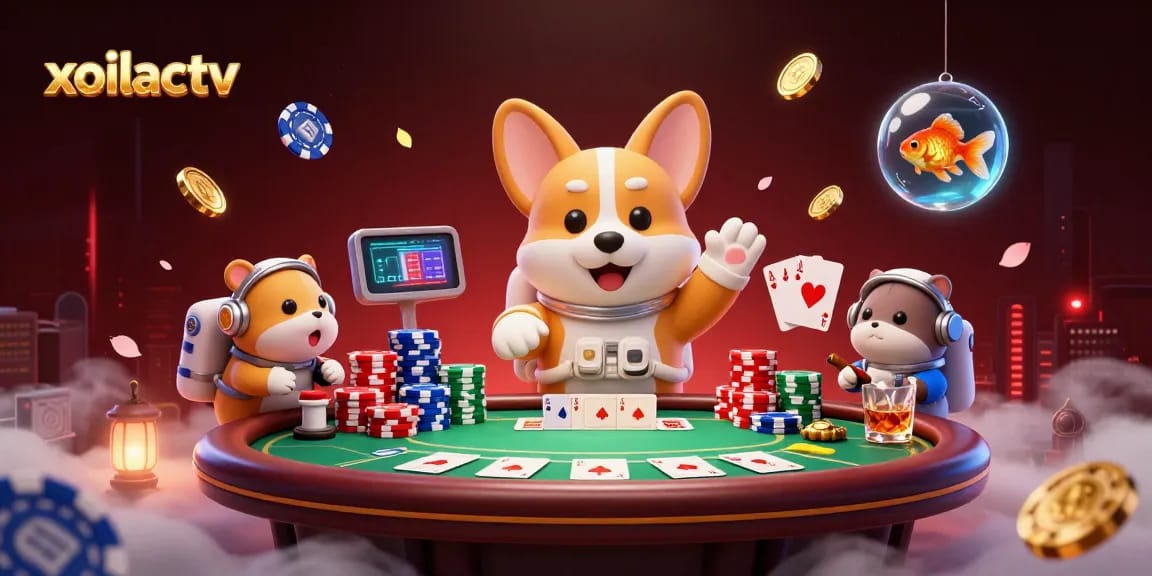 Experience immersive gaming with xoilactv through a dynamic space casino scene.