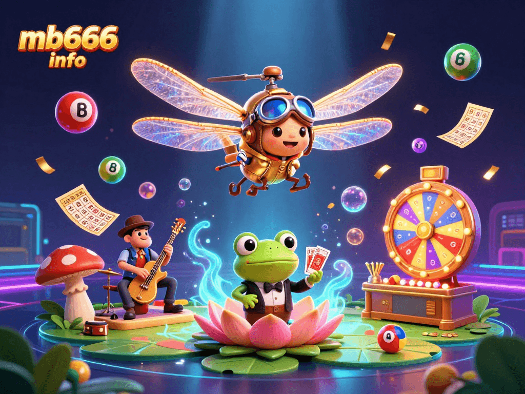 Engage in thrilling gameplay at mb666 info, featuring vibrant casino scenes with dynamic gaming elements