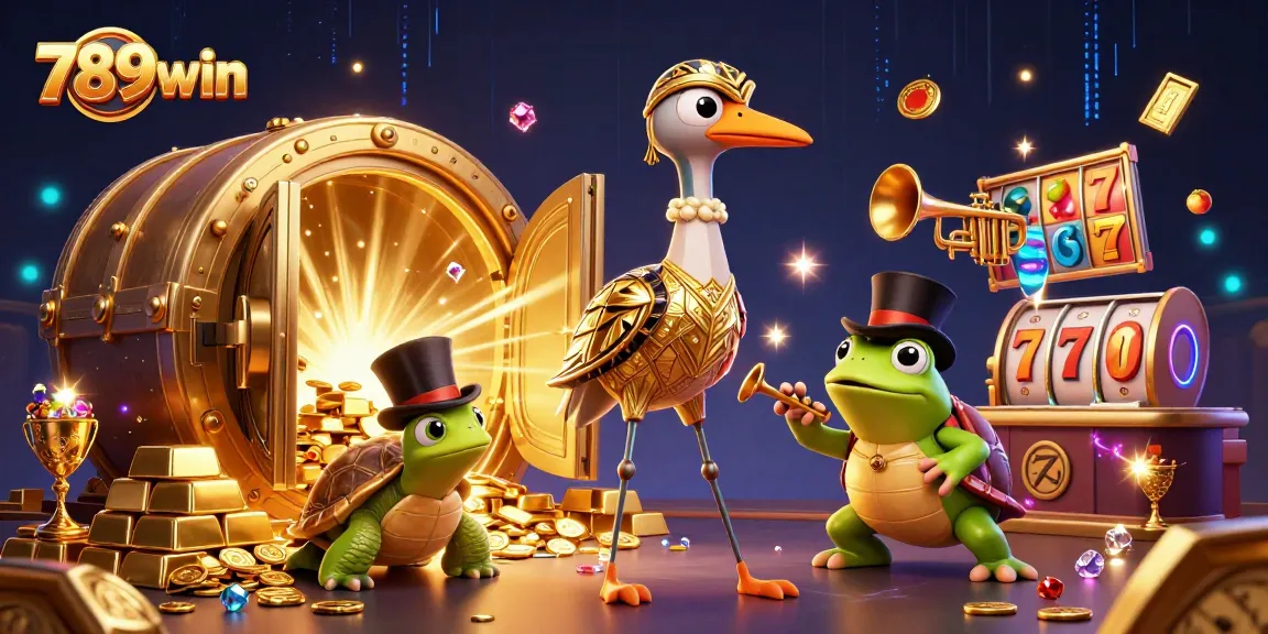 Spin to win at 789win with vibrant illustrations of entertaining gaming elements.