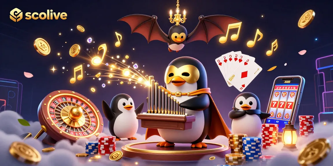 Socolive offers a thrilling gameplay experience with a penguin organist and dynamic casino elements.