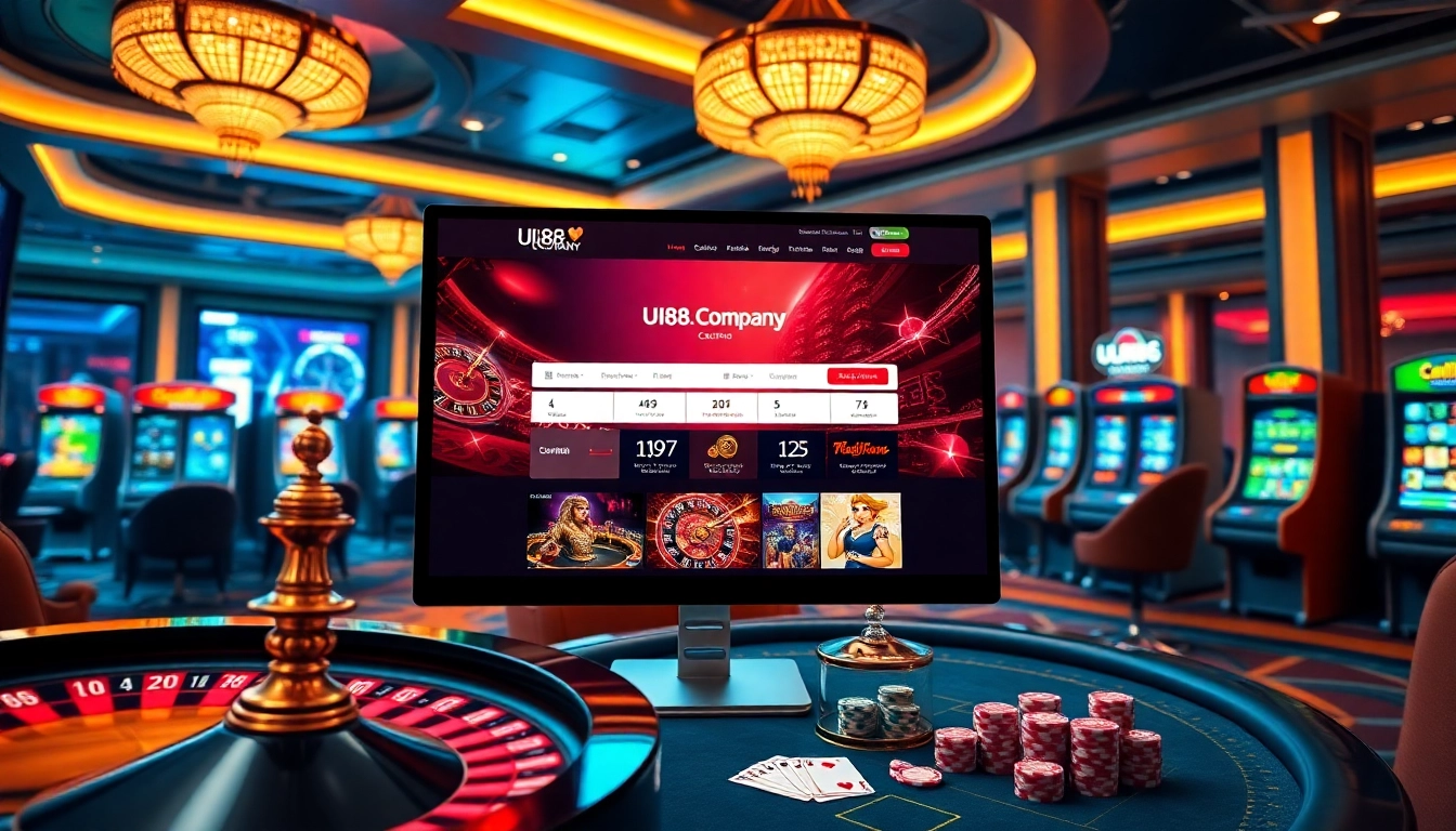 Engaging online gambling scene at uu88.company showcasing casino games and vibrant betting interfaces.