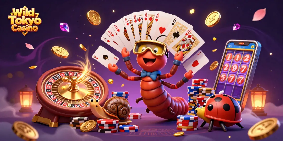Gioca emozionantemente al Wild Tokyo Casino con il nostro dealer millipede e mazzi di carte spettacolari.