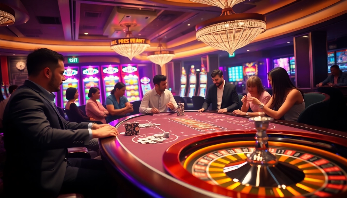 Engaged players enjoying high-stakes games at KK55 casino table