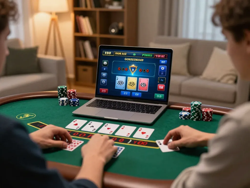 lu88 online gaming session at home with live dealer blackjack interface
