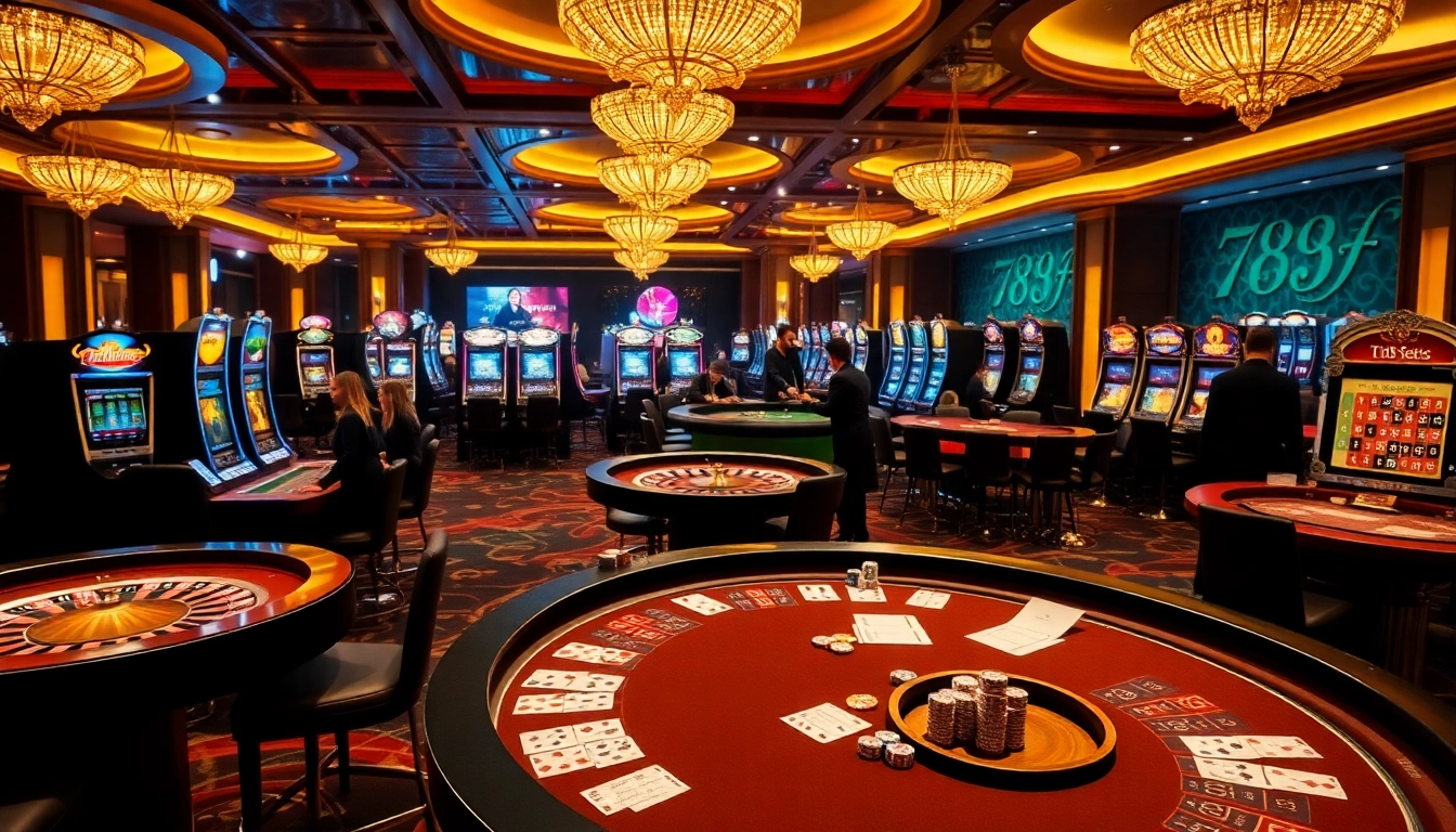 Experience the thrill of gaming at 789f, featuring high-stakes tables and vibrant slot machines.