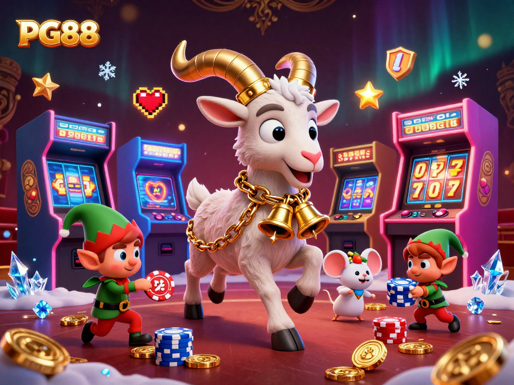 Spin the reels at PG88 with festive fun in a vibrant, dynamic cartoon casino.