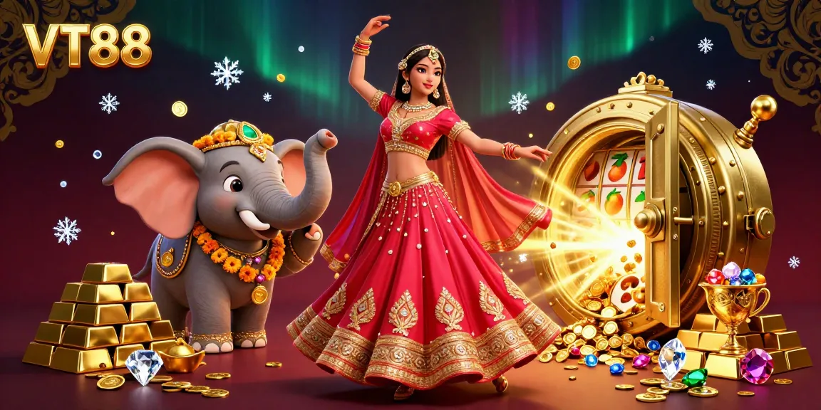 Engage in thrilling slots with VT88's vibrant online casino scene, showcasing the jackpot experience.