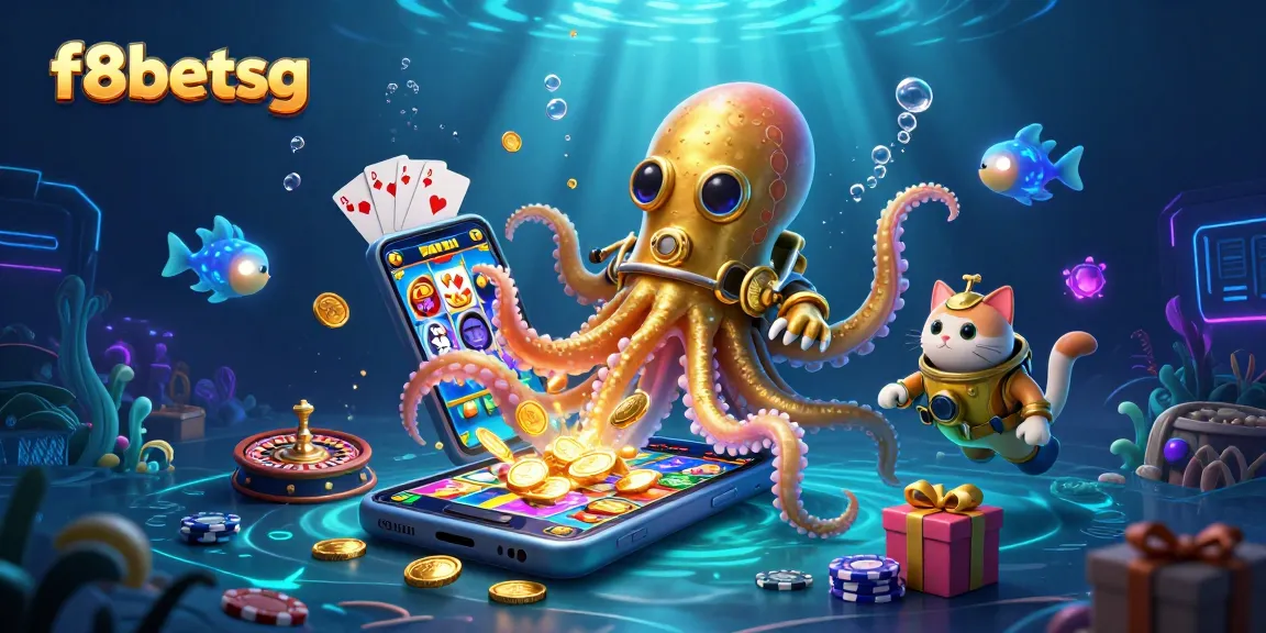 Experience thrilling gaming moments with f8betsg's whimsical kraken, diving cat, and vibrant slots.