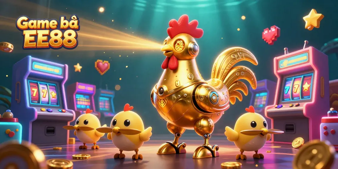 Experience the excitement of Game bài EE88 with a vibrant, cartoon-style casino illustration.