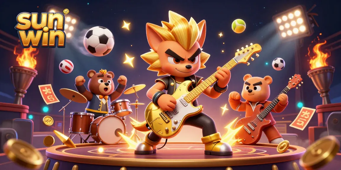 Engage with sun win strategies in a rich 3D casino scene filled with energetic characters and dynamic gameplay elements.