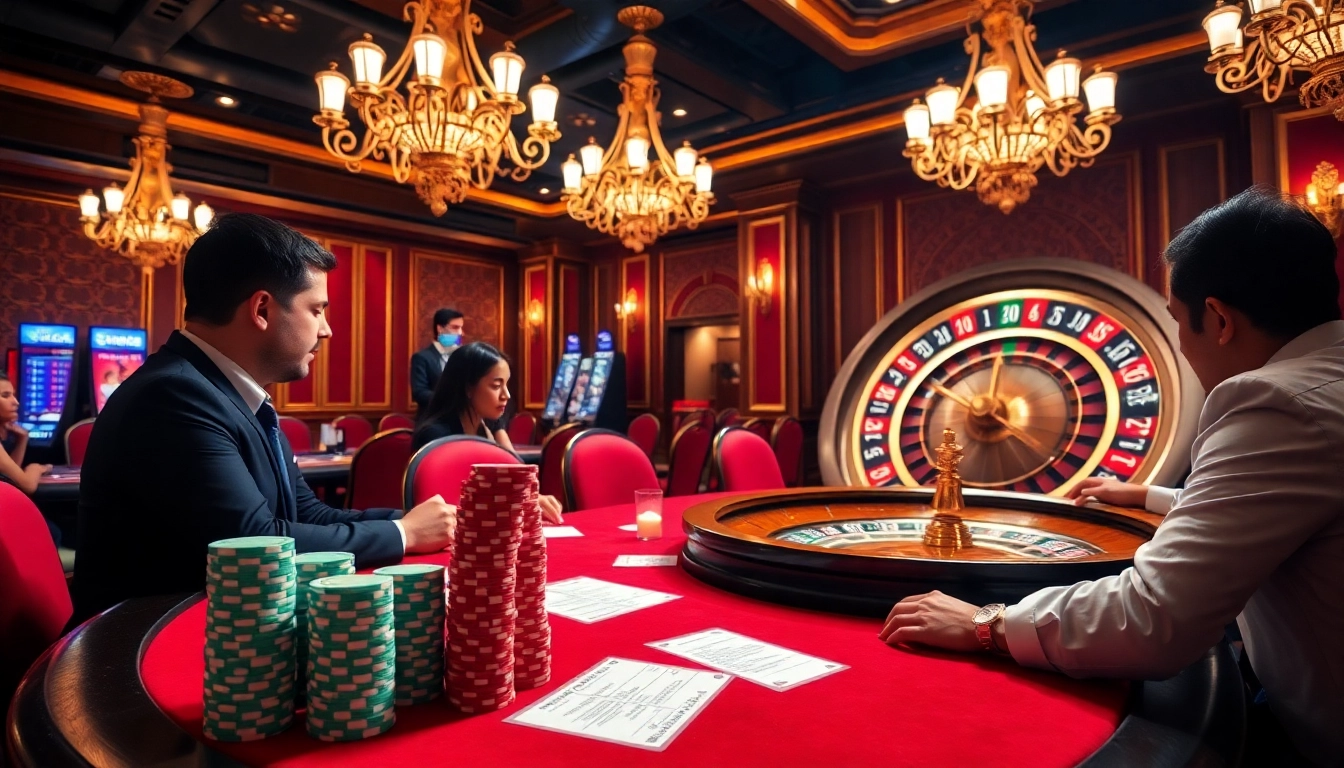 Luck8 poker action with vibrant chips and players engaged in a thrilling game.