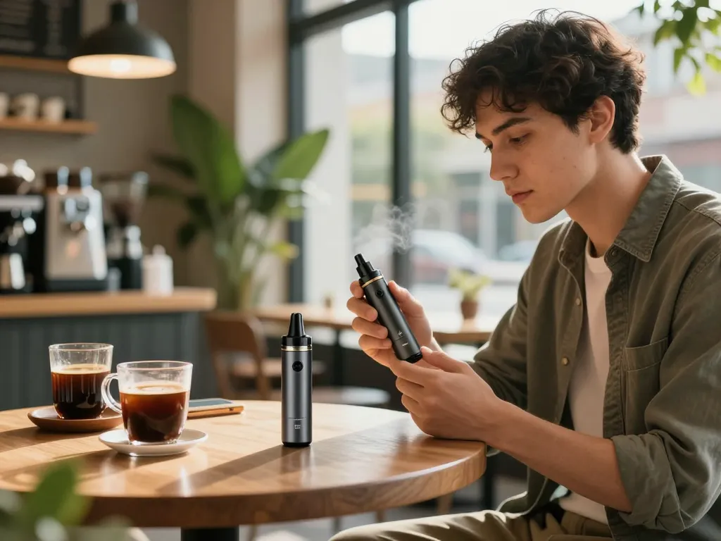 Scopri i migliori vaporizzatori THC 2026 in un elegante caffè