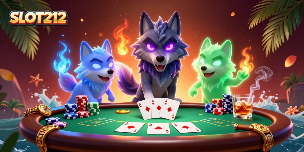 SLOT212 players enjoy thrilling ghostly adventures with poker elements in stunning 3D art.