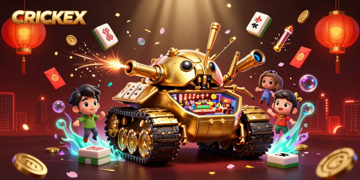 Bet on CRICKEX and win big with exciting casino games in a vibrant, colorful scene.
