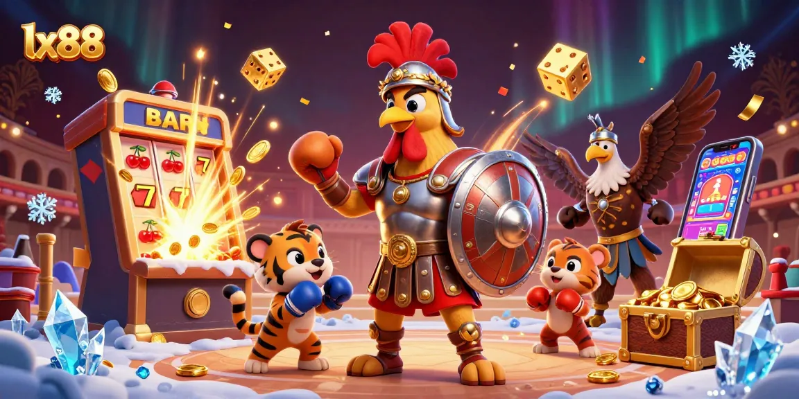 Experience the excitement at lx88 with an epic 3D casino scene featuring thrilling elements.