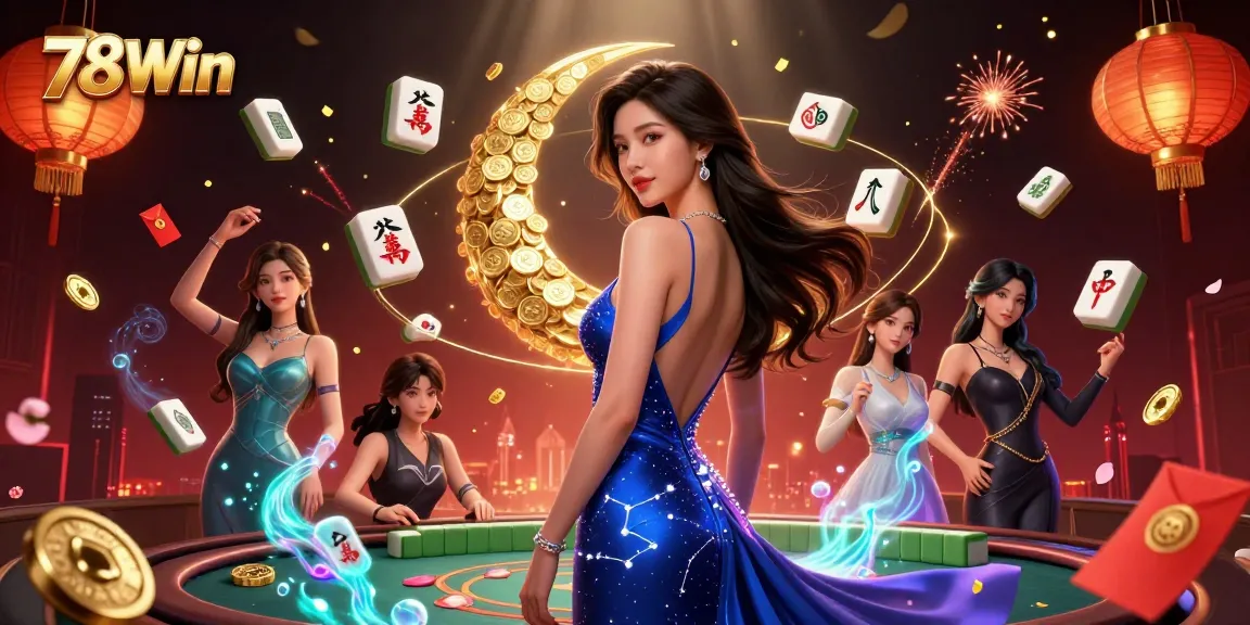 Engage with 78Win's vibrant casino world featuring stunning 3D visuals of games and characters.