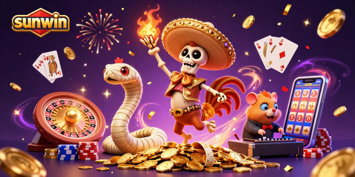 Experience exhilarating gameplay at sunwin with a vibrant animated fiesta of casino fun.
