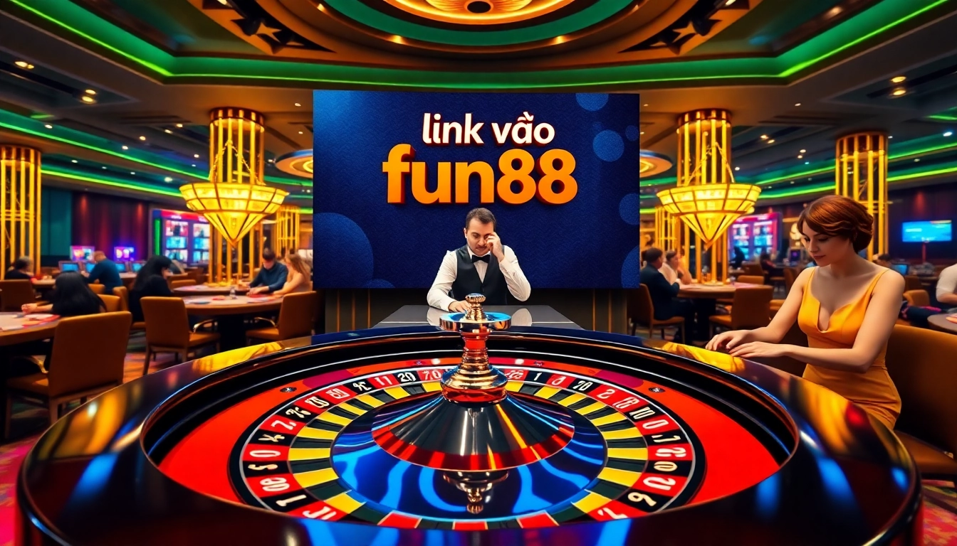 Experience the luxury and excitement of gambling with link vào fun88 at a vibrant casino.