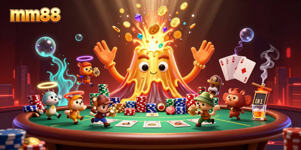 Win big with mm88 at the colorful casino volcano, overflowing with treasure and excitement.