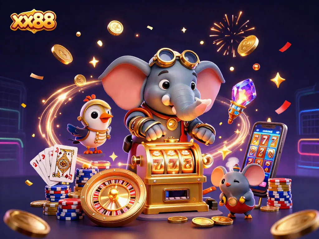 Players enjoy thrilling games at xx88 Casino with vibrant action and colorful winnings!