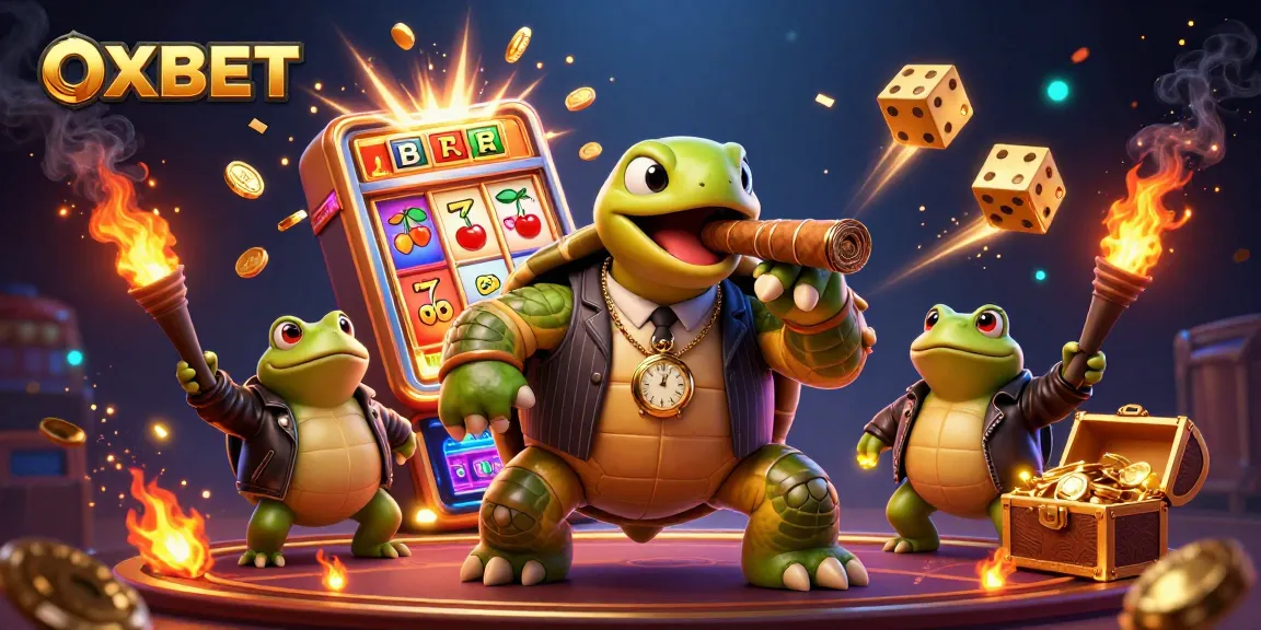 Experience the thrilling excitement of OXBET with a vibrant casino scene and captivating characters.