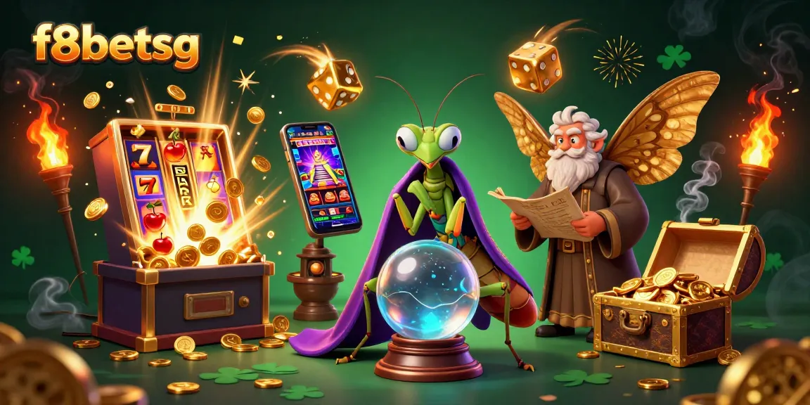 Experience thrilling wins with f8betsg in this vibrant casino-themed illustration.