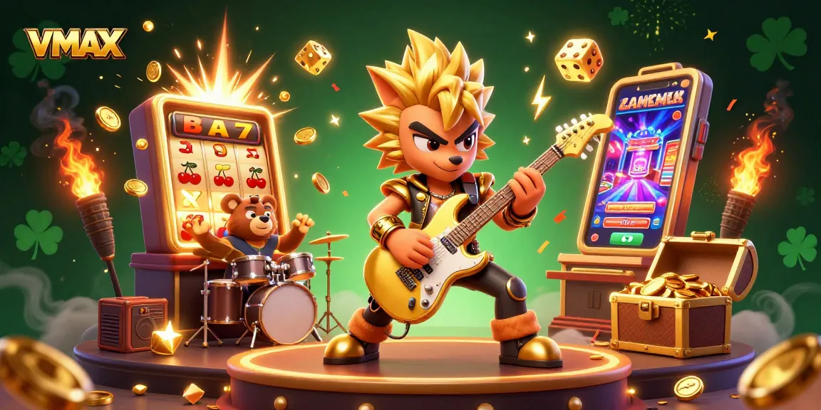 Experience vmax with thrilling casino games featuring vibrant characters and dynamic visuals.