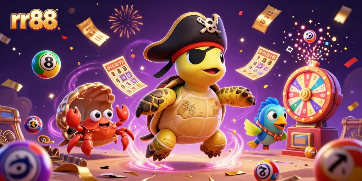 Experience the thrilling games at rr88 with a vibrant 3D scene depicting casino action and excitement.