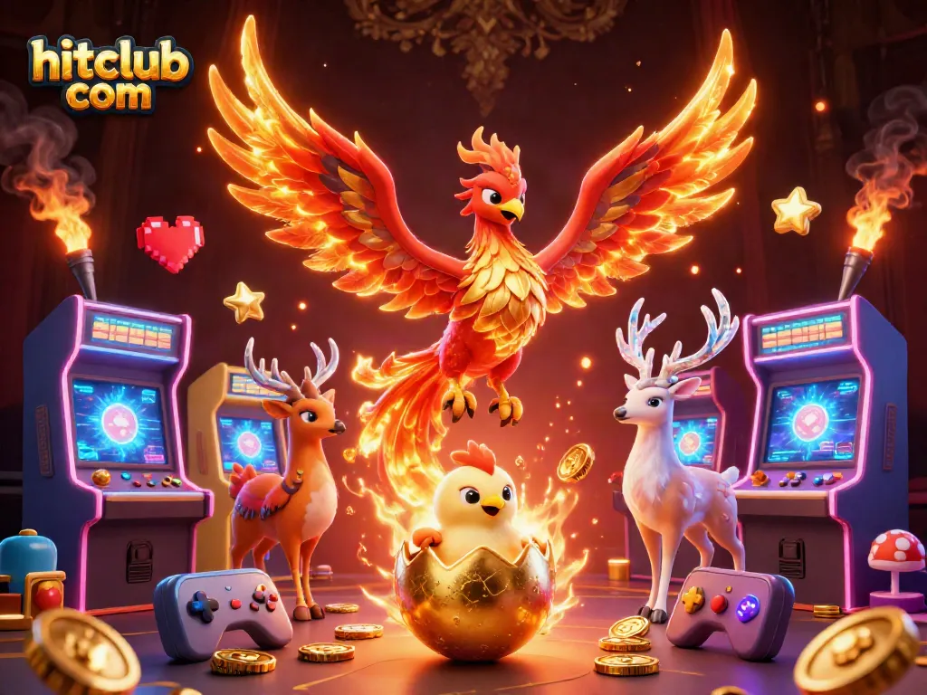 Experience engaging gameplay at hitclub com with vibrant 3D characters and casino-themed elements.
