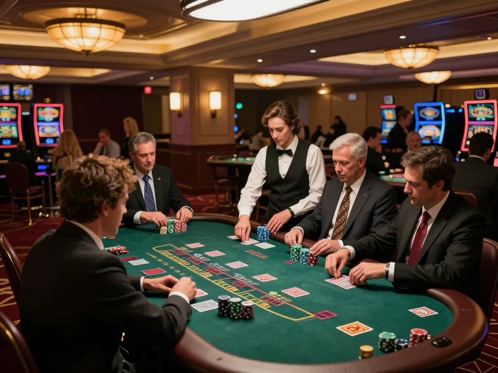Engaging gameplay at c168mov com blackjack table showcasing competitive atmosphere in vibrant casino.