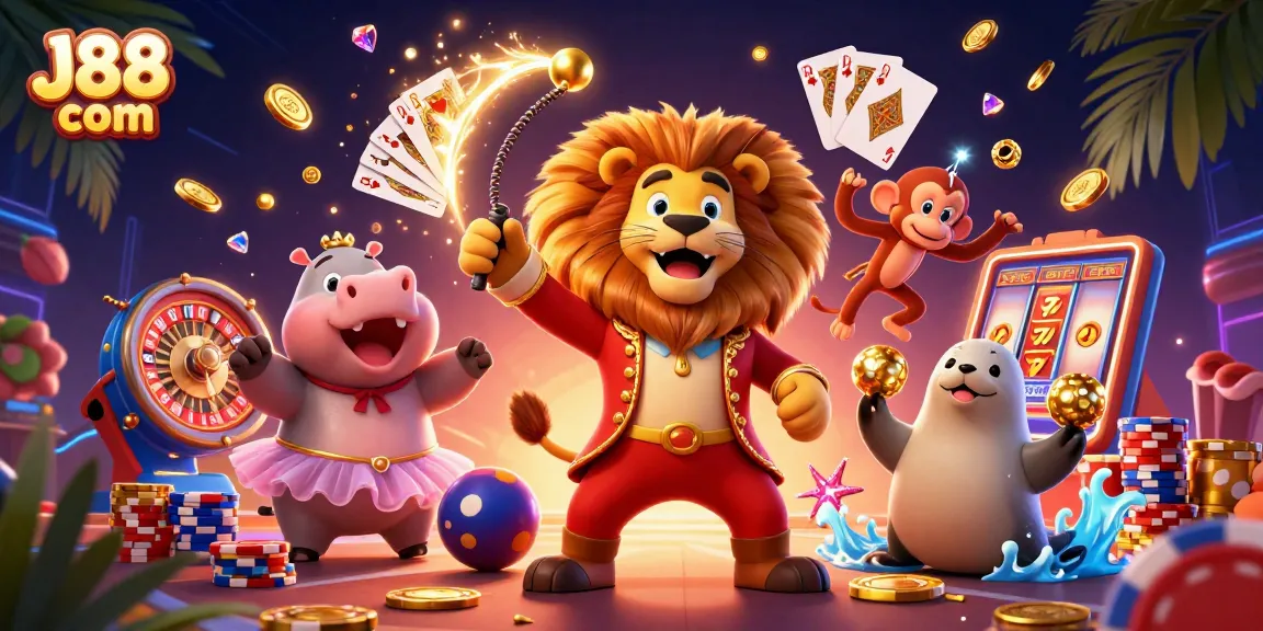 Experience thrilling games at J88 com with vibrant characters and cascading winnings in action