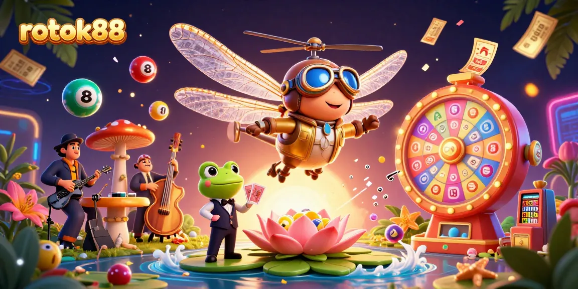 Experience excitement with rokok88 at a vibrant lily pad casino featuring dynamic gaming elements.