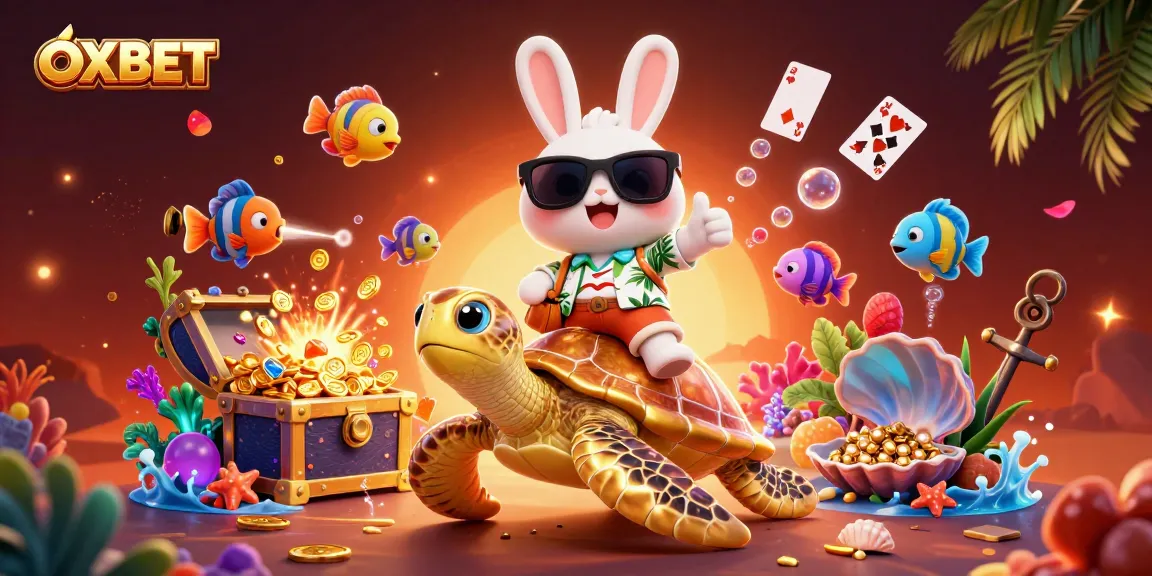 Experience winning games at OXBET, featuring lively cartoon characters in a vibrant casino scene.