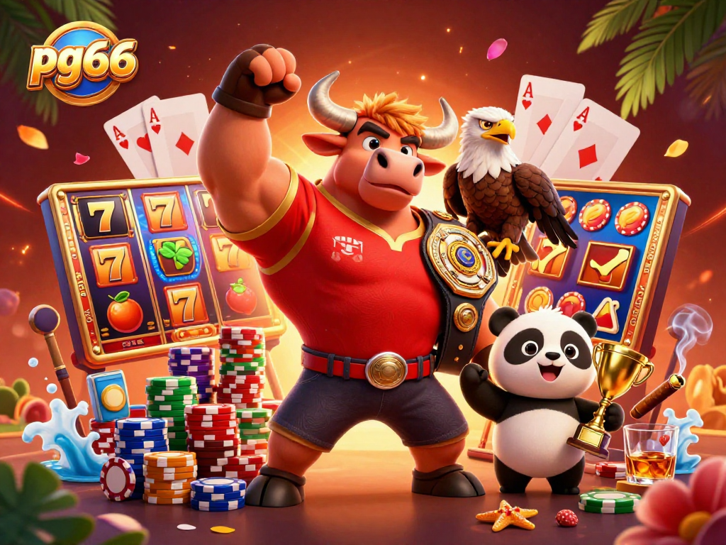 Engage with pg66's vibrant online casino, featuring thrilling slots and dynamic characters.