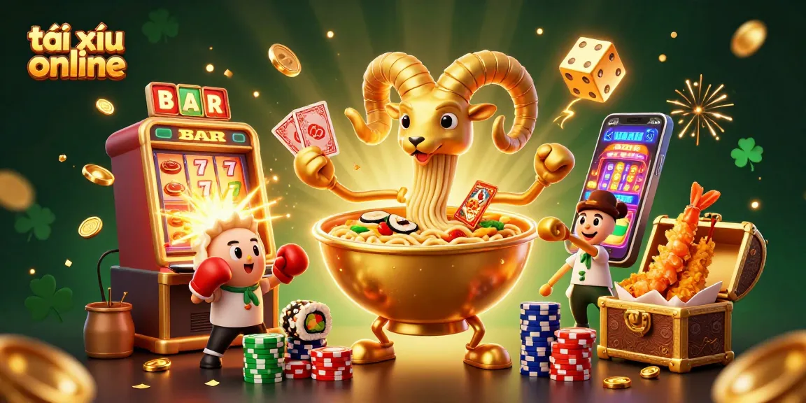 Experience the excitement of tài xỉu online with a colorful digital casino scene featuring engaging characters and elements.