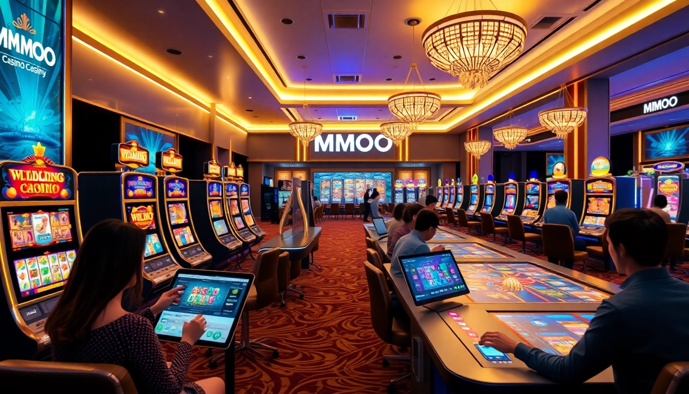 Experience the thrill of MMOO online gaming with vibrant slots and interactive tables.