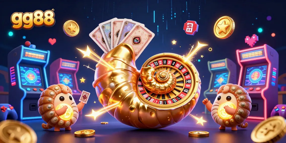 Experience thrilling features at gg88 with a vibrant 3D casino scene full of games and excitement.