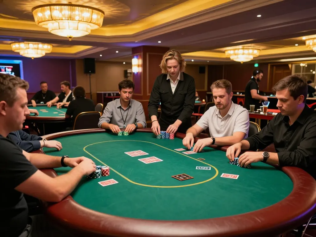 5679 lively poker tournament scene featuring players in action with vibrant casino atmosphere