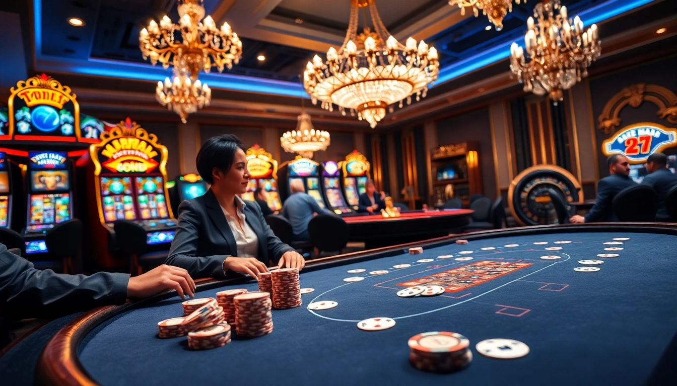 Experience high-stakes poker excitement at https://luongsontv23.com/ with vibrant casino visuals.