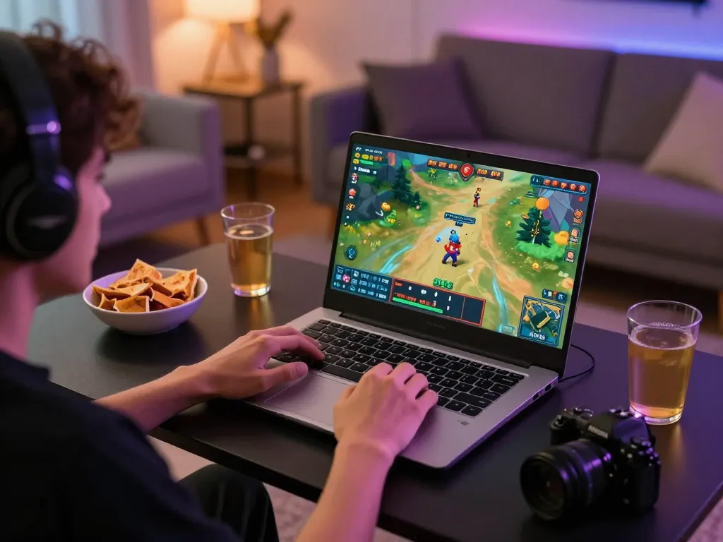 Impegnarsi in Chicken Road recensioni a casa con un gameplay dinamico su laptop in un ambiente accogliente.