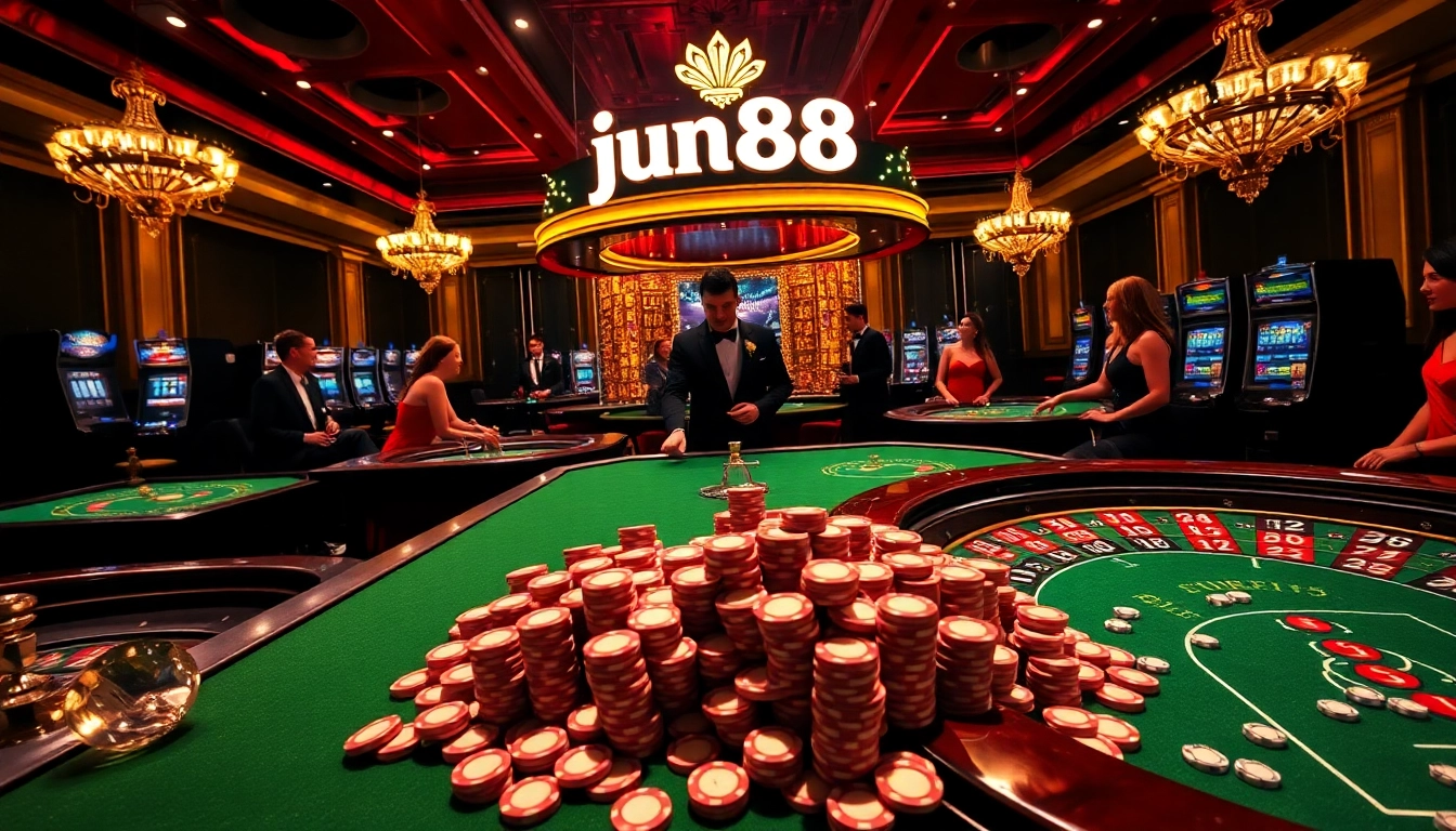 Experience the thrill of gambling at jun88 with vibrant casino games and luxury ambiance.
