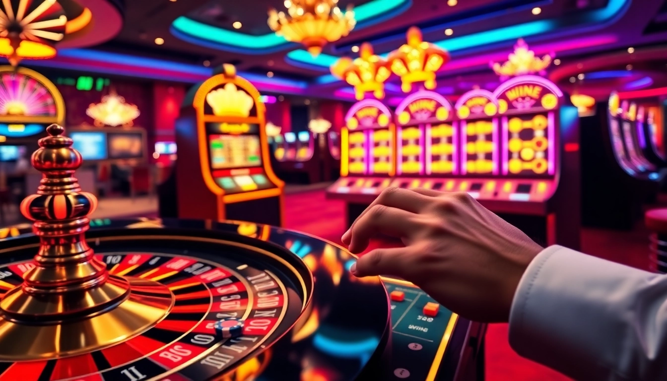 Excited players engage with the vibrant online gambling experience at https://luck8.discount/ with slots and poker action.