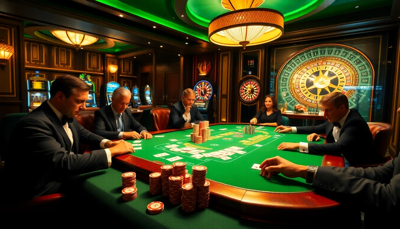 Engage in thrilling high-stakes poker at five88 with gleaming tables and vibrant chips.