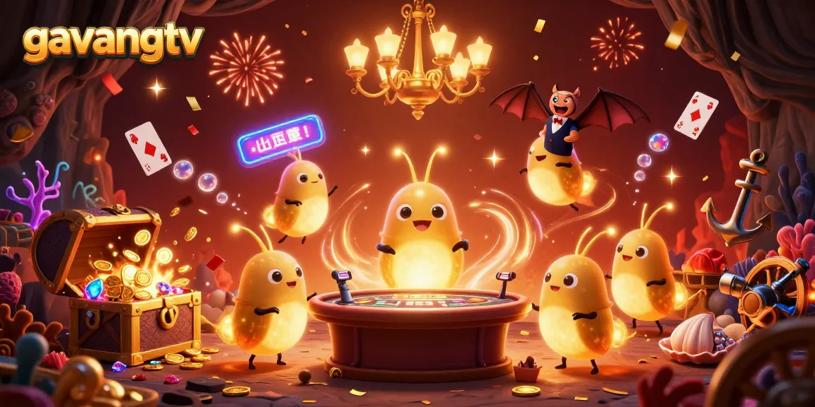 Experience the captivating glow of gavangtv as glowworms illuminate a magical cave casino.